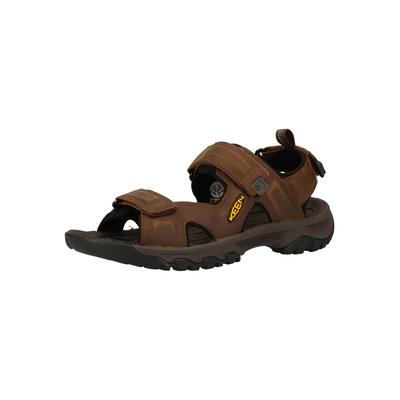 Sandale KEEN "Keen Sandalen Leder/Textil", Herren, Gr. 45, braun (bison braun), Leder, Textil, Schuhe Sandale