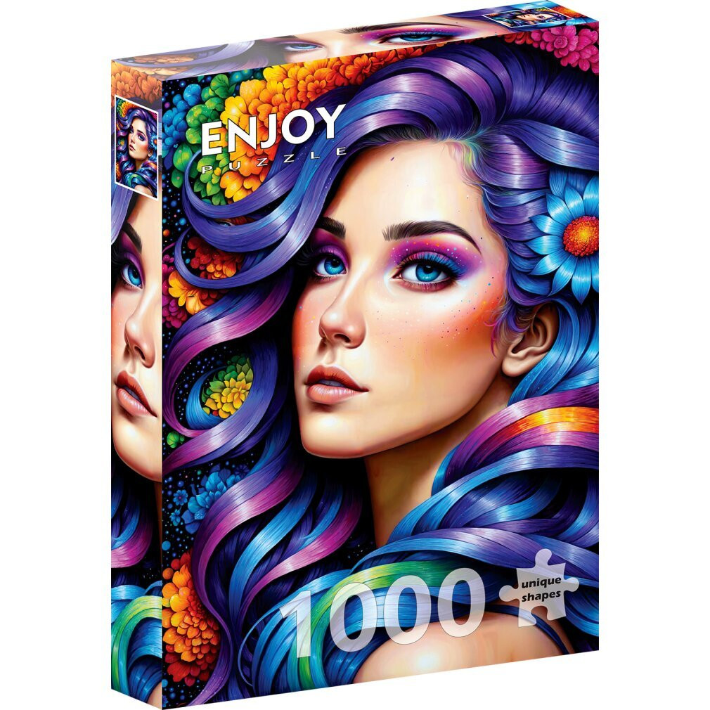 ENJOY Regenbogen Bloem Puzzel met 1000 stukjes