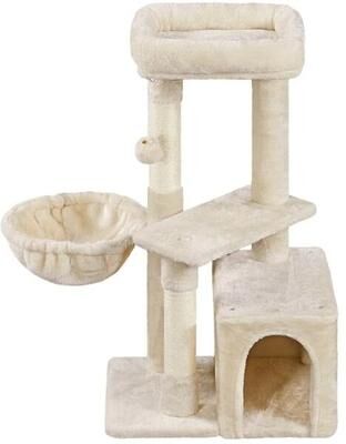 Multicon Wholesale Hub Plush Cat Tree With Condo Nest Platform For Indoor Kittens Cozy Cat Furniture Plush Cat Tree With Condo Nest Platform For Indoor Kittens Cozy Cat Furniture