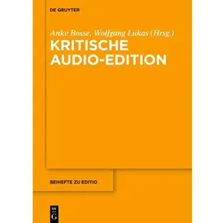 Kritische Audio-Edition, Fachbücher