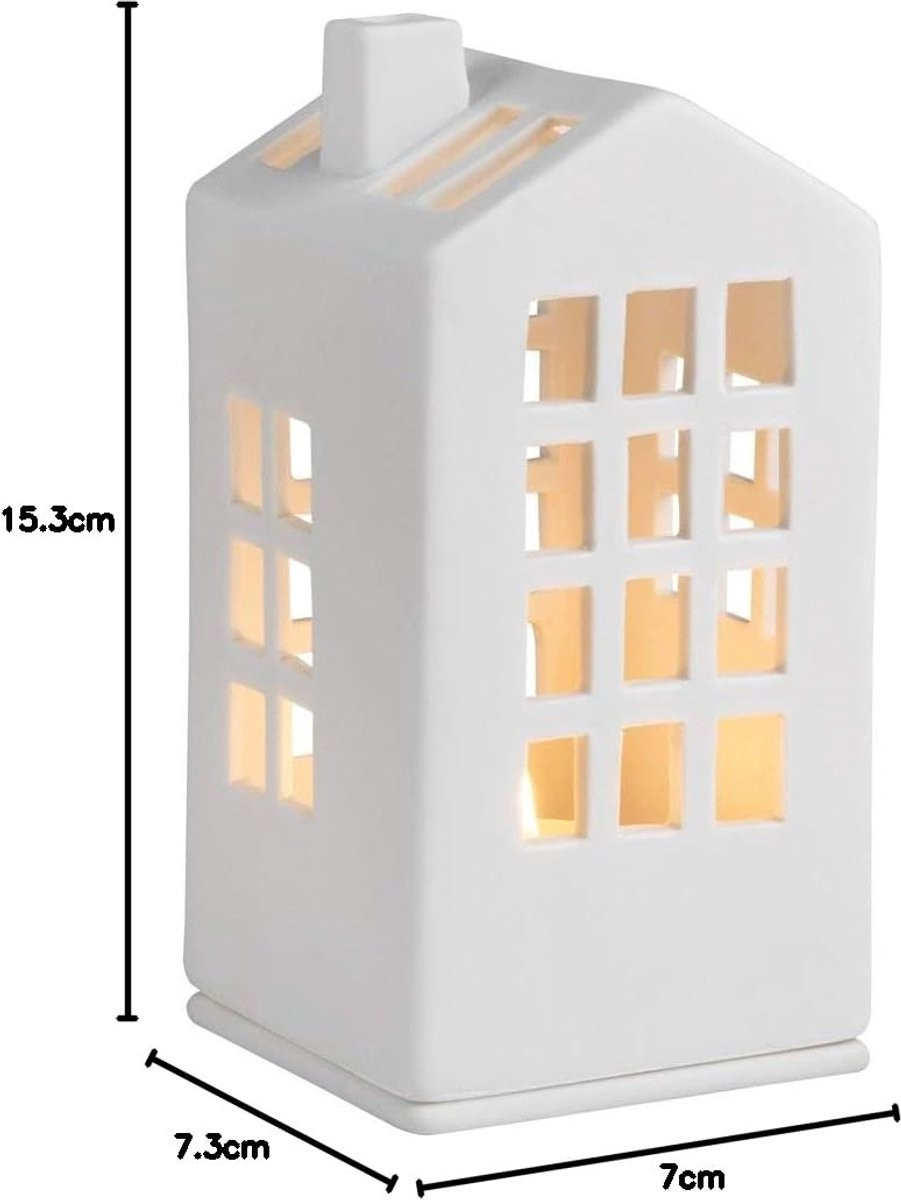 Unyqoos Charmant miniatuur lichthuis sfeervolle decoratie voor uw interieur