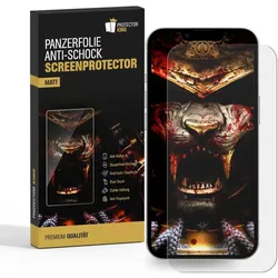 1x Panzerfolie für iPhone 16e Anti-Shock matt entspiegelt Displayschutz Schutzfolie Screen-Protector Anti-Reflex, Anti Stoß, Anti-Kratz, Anti-Schmutz