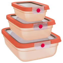 Emsa Frischhaltedosen-Set 3-tlg. ONE CLICK - B/H/T ca. 20.19x8.50x25.97