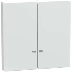 Merten MEG3420-6035 Doppelwippe mit Kontrollfenster, Lotosweiß, System Design MEG34206035