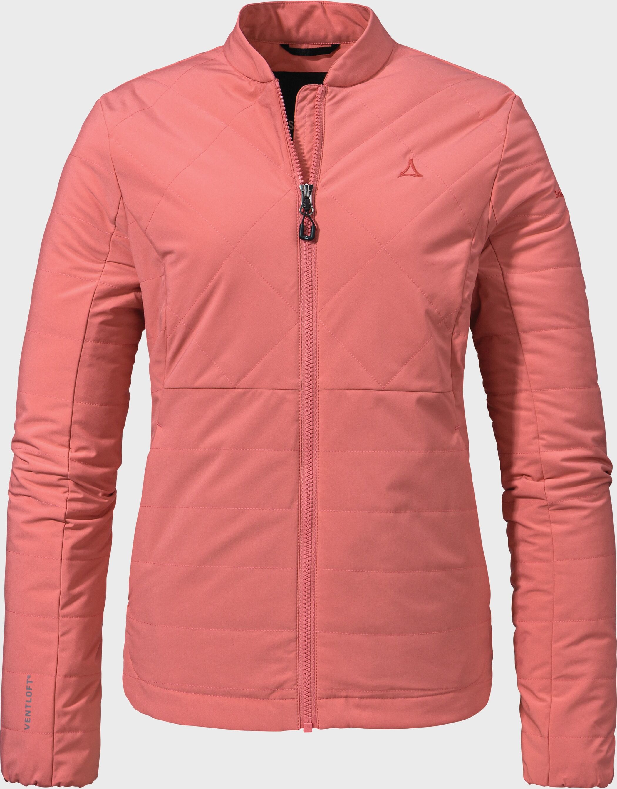 Funktionsjacke SCHÖFFEL "Insulation Jacket Bozen L", Damen, Gr. 38, rosa (3245, rosa), Oberstoff: 90% Polyester 10% Elasthan Futter: 90% Polyester 10% Elasthan Wattierung: 100% Polyester, regular fit, hoch geschlossener Ausschnitt, Jacken Funktionsjacke 3