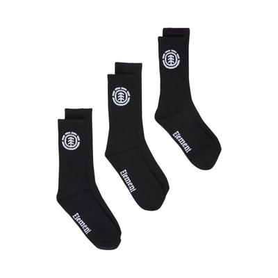 Socken ELEMENT "Icon", Herren, flint schwarz, Obermaterial: 73% Baumwolle, 22% Polyester, 4% Elastodien, 1% Elasthan., Socken Socken