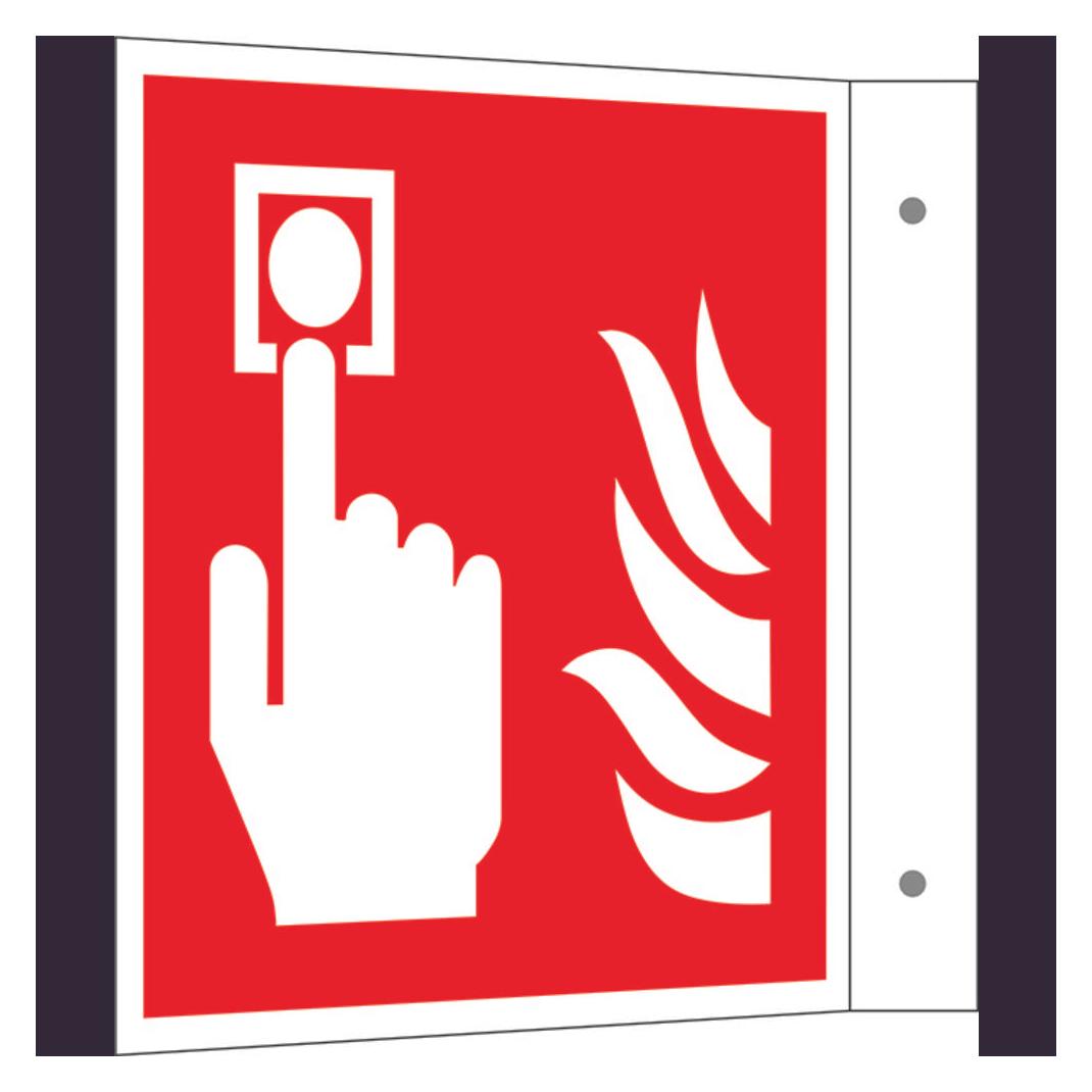 Wolk Hinweisschild Brandmelder Aluminium ISO 7010 1 St. (15.A5157)