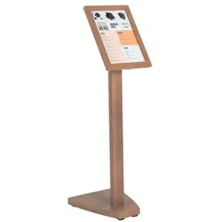 update displays Infoständer DIN A3 »WOOD« braun, 29.7x120x35 cm
