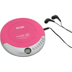 Roxx PCD 501 pink Tragbarer CD-Player CD, CD-R, CD-RW, MP3 Pink, Silber, MP3 Player + Portable Audiogeräte, Pink, Mehrfarbig, Silber