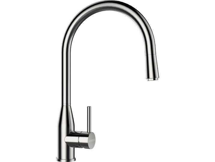 Küchenarmatur SCHOCK Kavus , silber (edelstahl massiv), B:22,5cm H:40cm Ø:5cm, Edelstahl, Armaturen, Küchenarmatur