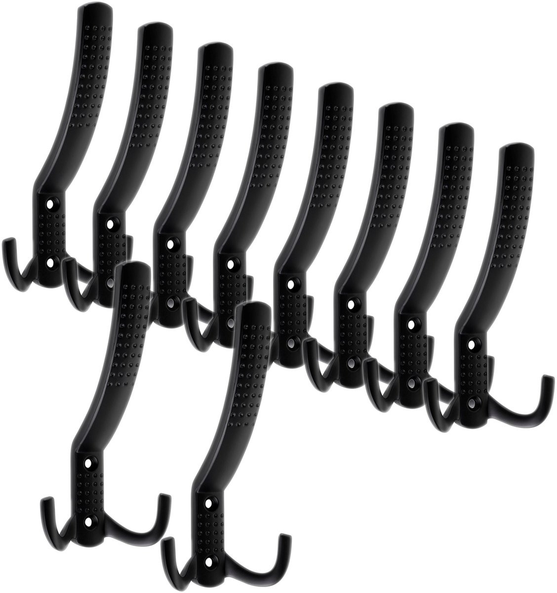 SOTECH Jasmin Strong Kapstokhaken - 10 stuks - Zwart mat