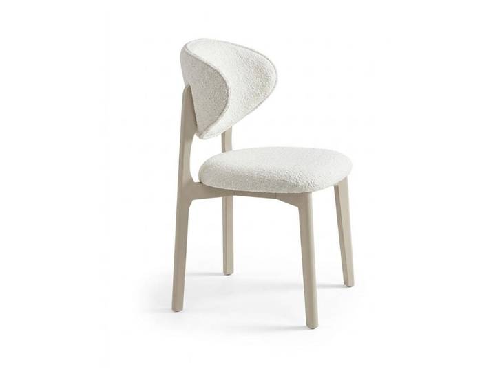 JVmoebel Esszimmerstuhl Bouclé Esszimmerstuhl Komfortabel Designer Polsterstuhl Modern (1-tlg)