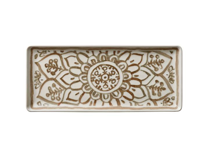 Teller Soulmate braun Vitrified China Keramik 35x15cm