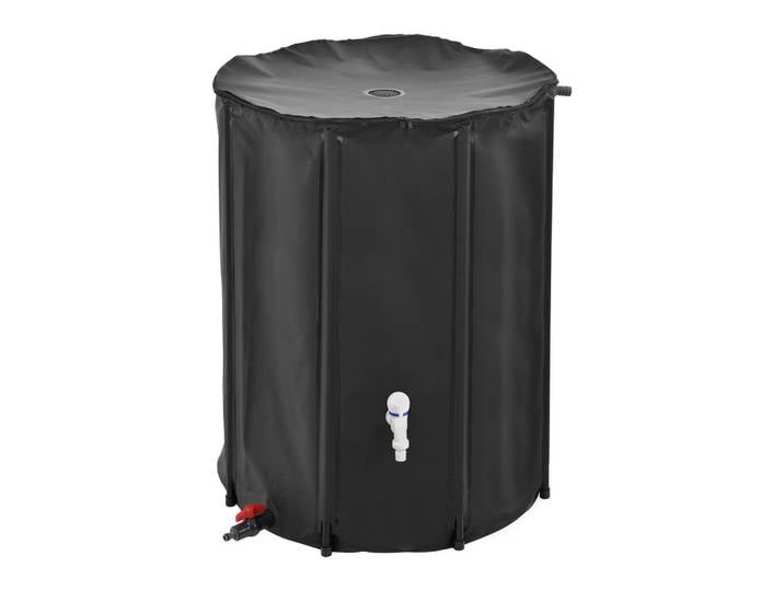 casa.pro Regentonne, Schwarz, Kunststoff, 500 L, 80x98x80 cm, Gartenzubehör