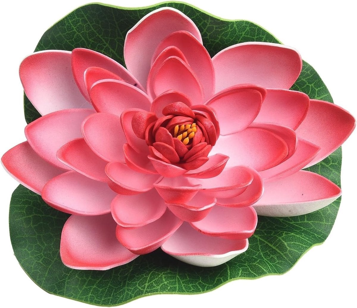 Kunstmatige Lotusbloem - Roze Nep Waterlelie voor Vijver Decoratie - 18 cm