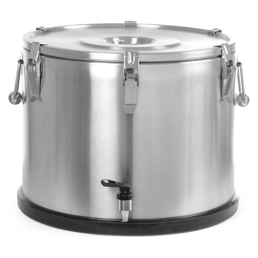 Hendi Isolierter tragbarer Behälter - mit Ablasshahn,, Profi Line, 50L, Ø480x(H)380mm (41885450)
