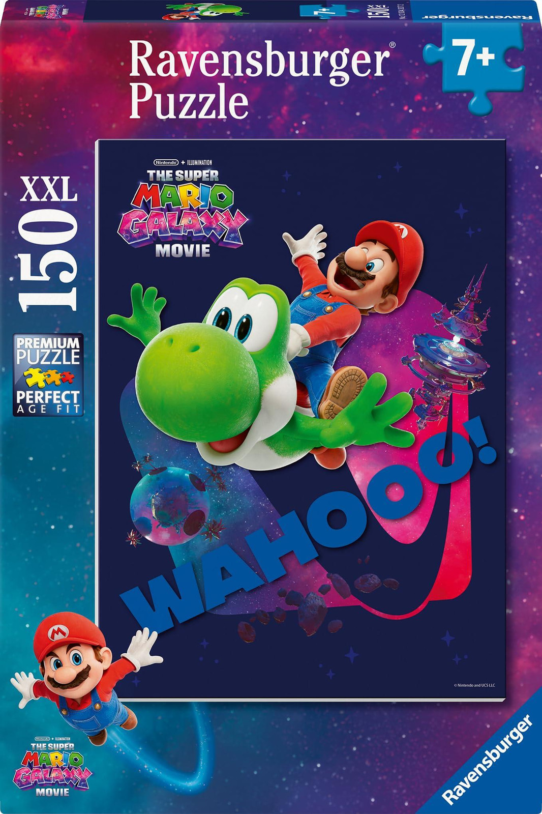 Ravensburger Kinderpuzzel Super Mario Power met 150 extra grote stukjes