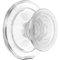 PopSockets Kick-Out Grip Glitter MagSafe phone grip and stand transparent, Smartphone Halterung, Transparent, Mehrfarbig