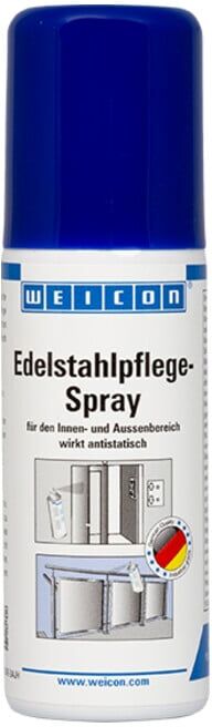 WEICON Edelstahlpflege-Spray, Reinigungs-, Schutz- und Pflegeöl für Edelstahl, 50 ml (11590050)