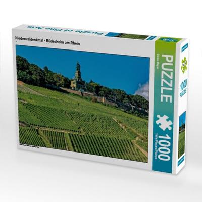 CALVENDO Puzzle Niederwaldenkmal - Rüdesheim am Rhein | 1000 Teile Lege-Größe 64x48cm Foto-Puzzle für glückliche Stunden