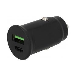 Seek Toti Auto-Ladegerät 30W Typ-C + USB A Auto-Schnellladegerät, Schwarz (4779054830456)