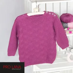 Strickanleitung – Baby Pulli aus Pro Lana Baby Cotton Organic