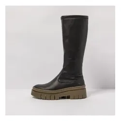 Art für Damen. 1195611UK003_001 Lederstiefel 1956 Nappa schwarz, b urdeos (37), Wohnung, Reißverschluss, Lässig