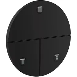 Hansgrohe AXOR ShowerSelect ID Absperrventil UP, quadratisch MSW, Mattschwarz, 3 Verbraucher, 26 l/min Durchfluss