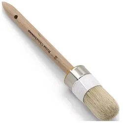NÖlle Ringpinsel Gr.4 Borsten-L.75mm 20mm helle Chinaborste roh.Holzstiel