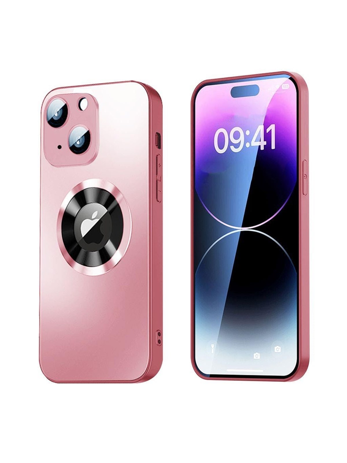 SiGN Magnetic Case iPhone 15 Plus with lens protection and logo view - Pink