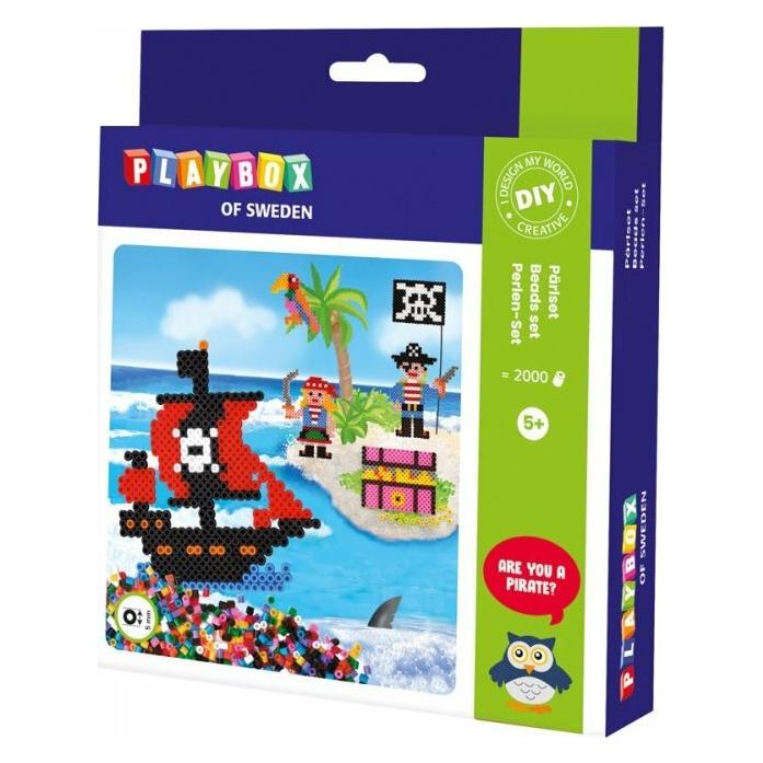 Playbox Bügelperlen Set Piraten 2000Stück (2456240)