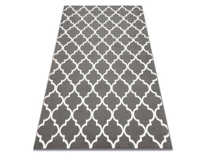 BCF Tapis Morad TRELIS Treillis marocain - anthracite gris - 120x170 cm