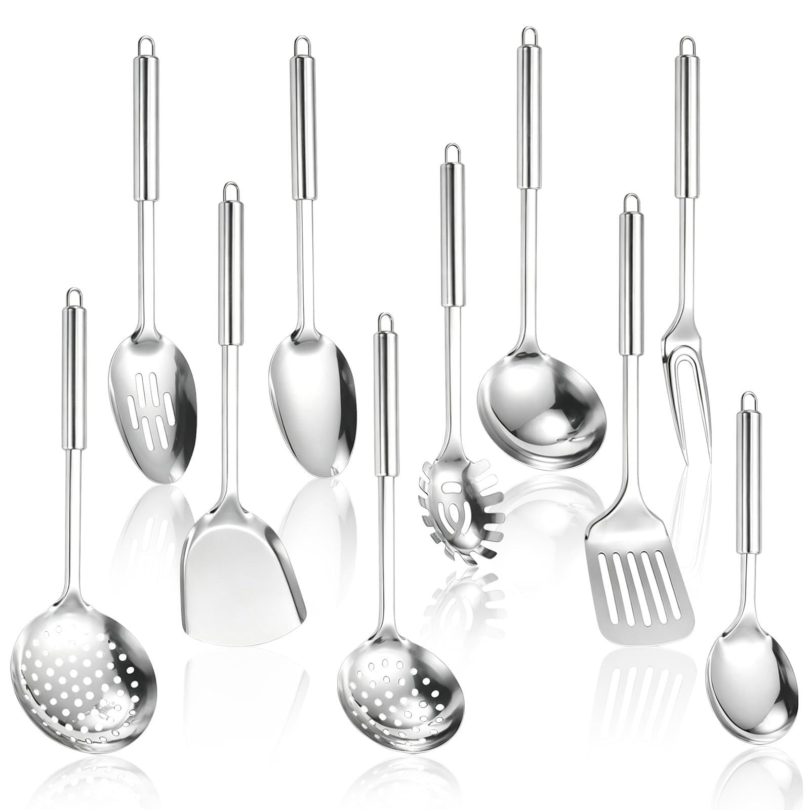 Dripio 10-delige RVS kookgerei set met haken