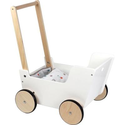 small foot 12496 - Puppenwagen Little Button, Holz, für Puppen bis 46cm