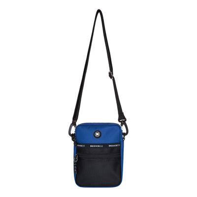 Schultertasche DC SHOES "Starcher", Herren, blau (schwarz denim), Obermaterial: 100% Polyester., Taschen Schultertasche