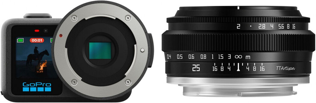 GoPro MISSION 1 PRO ILS + TTArtisan 25mm f2