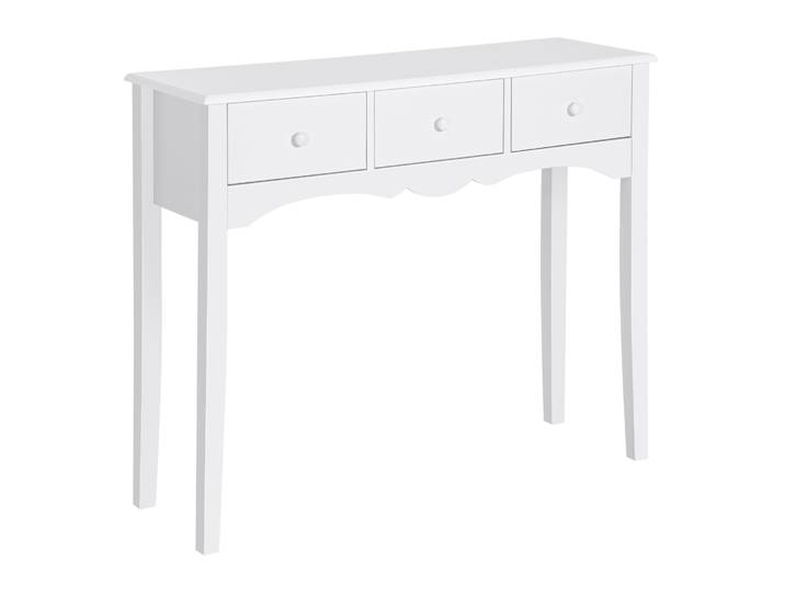 HOMCOM Mueble Mesa Recibidor Entrada Tocador Consola con 3 Cajones 100x32x85cm