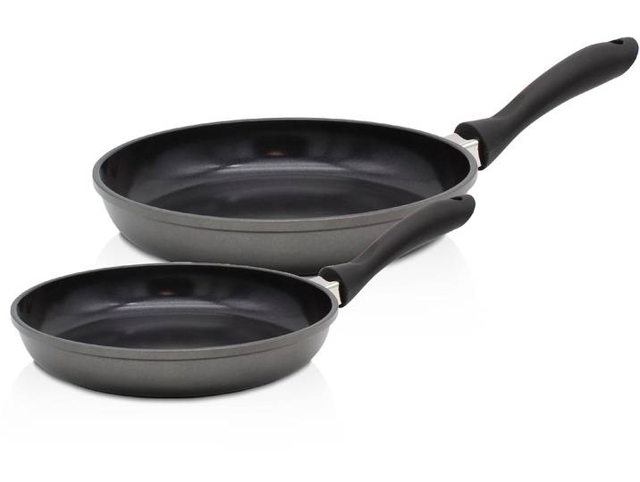 Pfannen-Set KRÜGER Aluguss Pfannenset Potsdam, 2 tlg. , grau, Ø:20,28cm, Pfannen, Pfannen-Set, für Induktions-Kochfelder geeignet