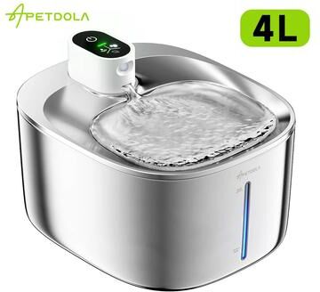 PetsAreLife Pet Water Dispenser With Sensor & Quiet Operation, Wireless Fountain For Cats & Dogs Pet Water Dispenser With Sensor & Quiet Operation, Wireless Fountain For Cats & Dogs