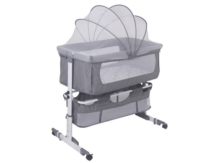 Lit de voyage 3 en 1 pour bébés, lit d'appoint, berceau pour bébé, lit pour bébé, bascule pour bébé, 6 hauteur réglables, balançoire pour dormir, pour nourrissons/animaux de compagnie