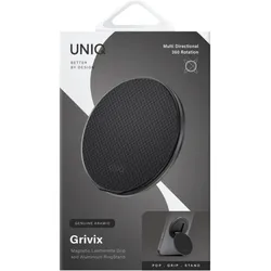 Uniq Uchwyt magnetyczny Grivix Premium 360 Mount&Grip Stand czarny, Smartphone Halterung, Schwarz