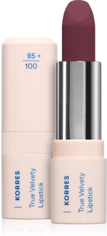 Korres True Velvety Lipstick creamy lipstick with satin finish shade Deep Berry 3 g