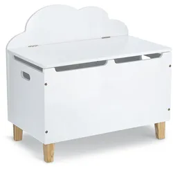 Kinder-Truhe WOLKE (BHT 34,50x56x60 cm) - weiß - BHT 34,50x56x60 cm
