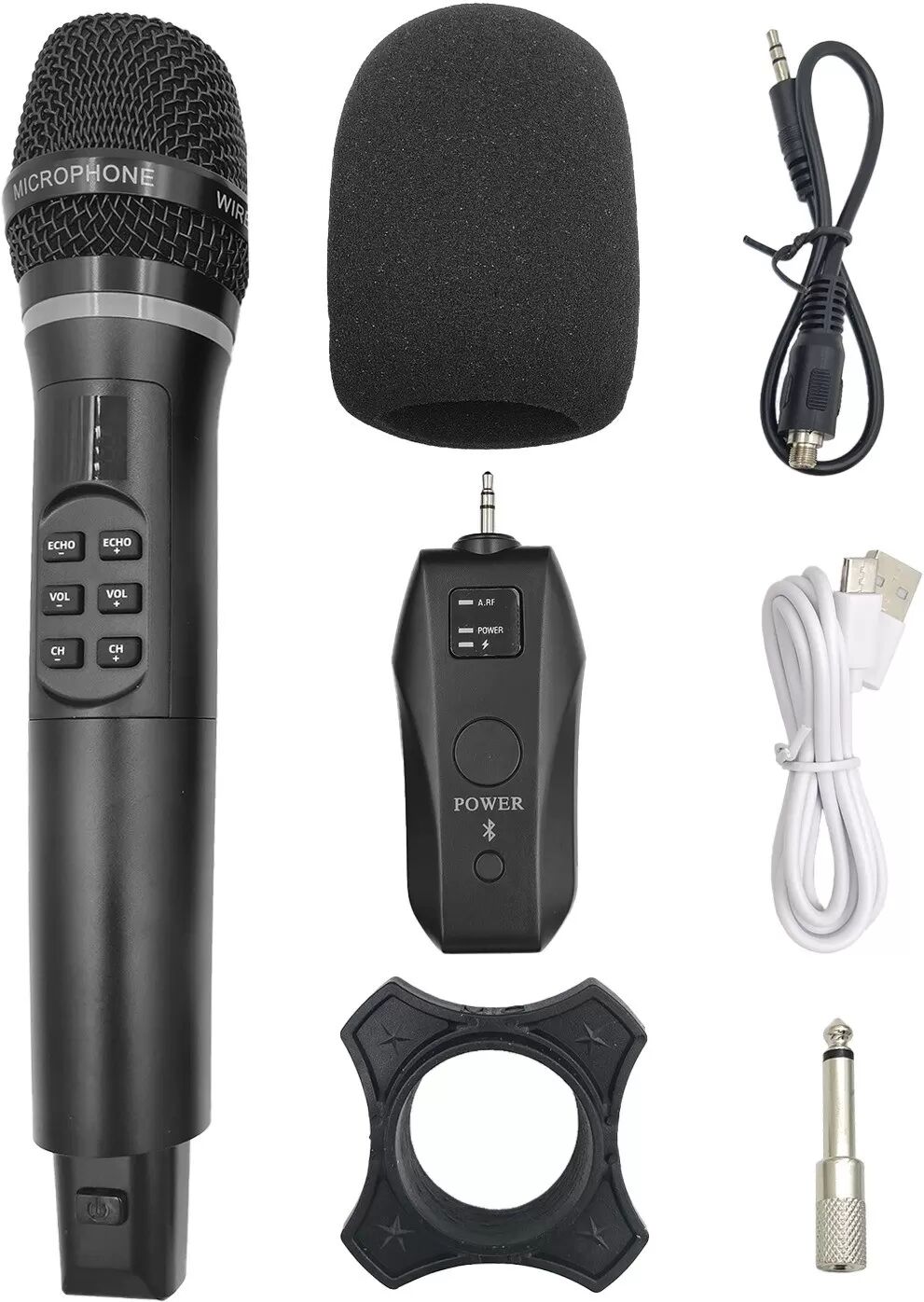 INF Microphone sans fil avec récepteur - son de qualité supérieure