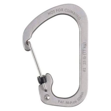 Nite Ize Metall Karabiner #3/Stahl/Blister (CSL3-11-R6)