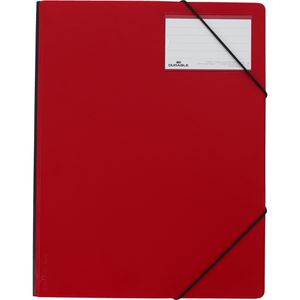 Durable Eckspanner 232003 Premium, A4, Kunststoff, rot