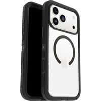 Defender Pro XT, Handyhülle transparent/schwarz, iPhone 17 Pro Max, MagSafe