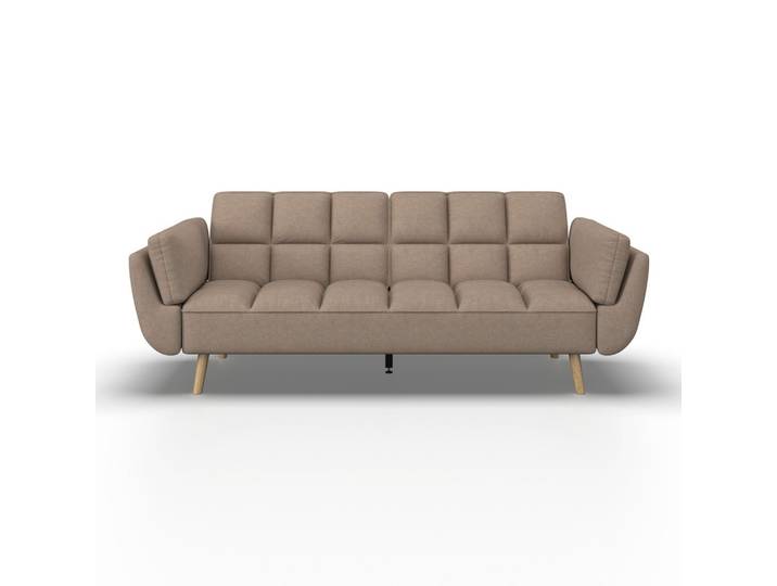 Schlafsofa Cora Braun Webstoff