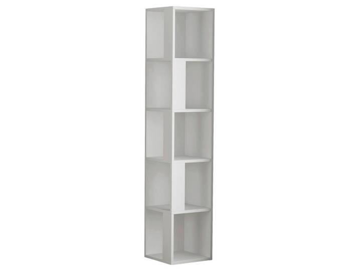 Livetastic Eckregal, Weiß, 32x159x32 cm, Wohnzimmer, Regale, Eckregale