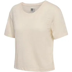 hummel, Damen, Sportshirt, Hmlmt Light Burnout T-Shirt (XS), Weiss, Braun, Beige
